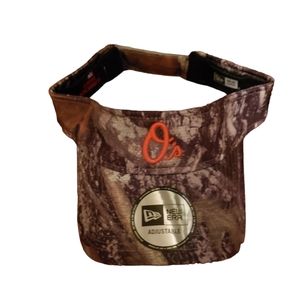 Baltimore orioles New Era Clubhouses Camo true timber sun golf visor sgt nwt